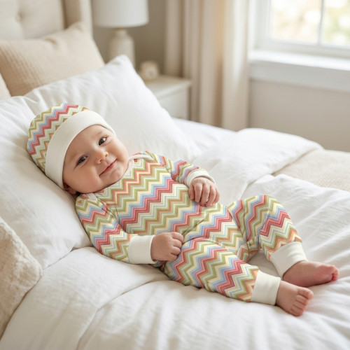 Cotton Baby Hat H004  ZIG Z..