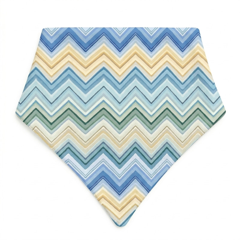 Triangle Bandana Bib for Babies Bib001 ZIG ZAG JEANS