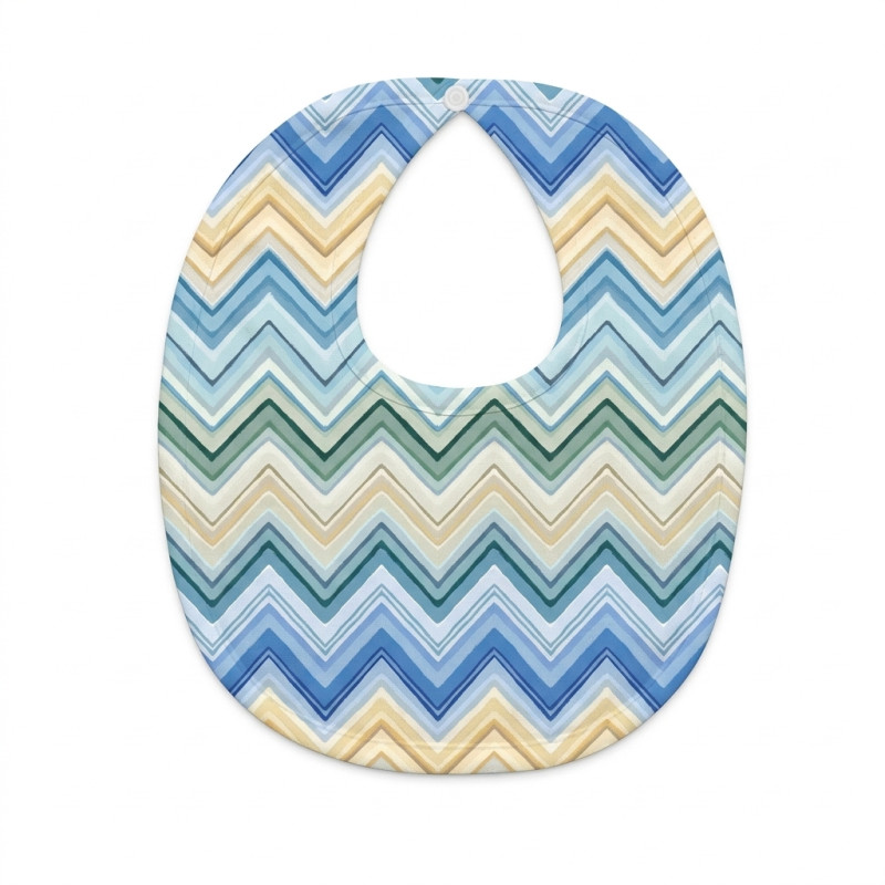 Baby Bib with Picot Trim BIB005 ZIG ZAG JEANS Baby Bib with Picot Trim BIB005 ZIG ZAG JEANS