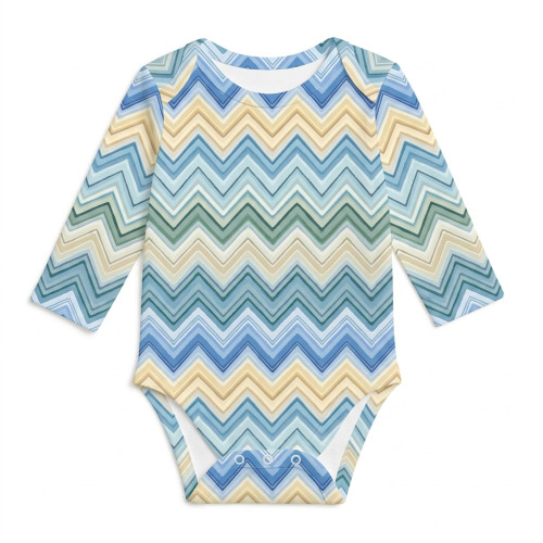 Printed Long-Sleeved Bodyve..