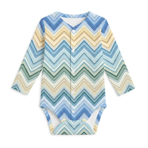 Printed Long-Sleeve Front F..