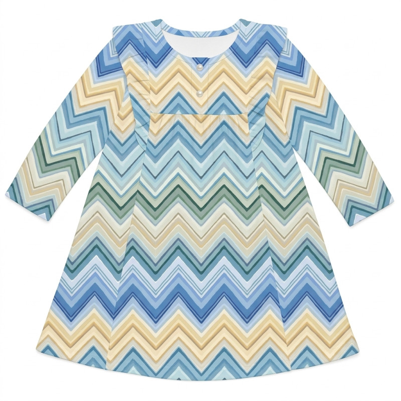 Charming Long-Sleeved Night Dress with Ruffles DR017 ZIG ZAG JEANS