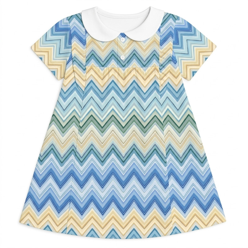 Supima Cotton Night Dress with Ruffle and Collar DR018CL ZIG ZAG JEANS Supima Cotton Night Dress with Ruffle and Collar DR018CL ZIG ZAG JEANS