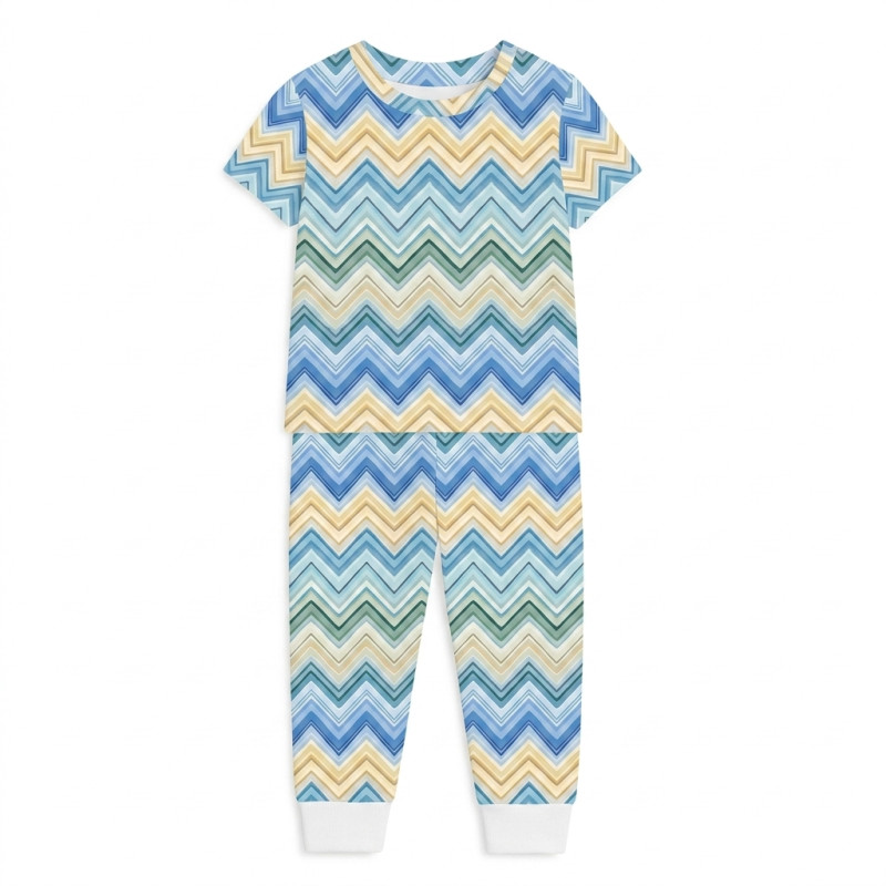 Patterned Supima Cotton Pyjamas Set PJ008 ZIG ZAG JEANS Patterned Supima Cotton Pyjamas Set PJ008 ZIG ZAG JEANS