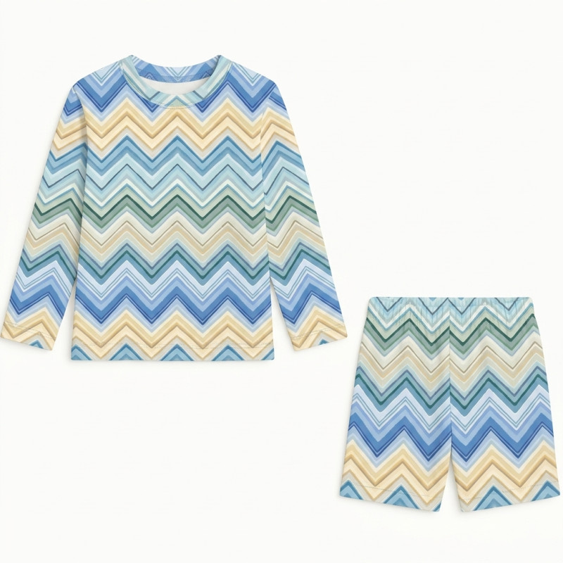 Printed Supima Cotton Top and Shorts Pyjama Set – PJ010 ZIG ZAG JEANS Printed Supima Cotton Top and Shorts Pyjama Set – PJ010 ZIG ZAG JEANS