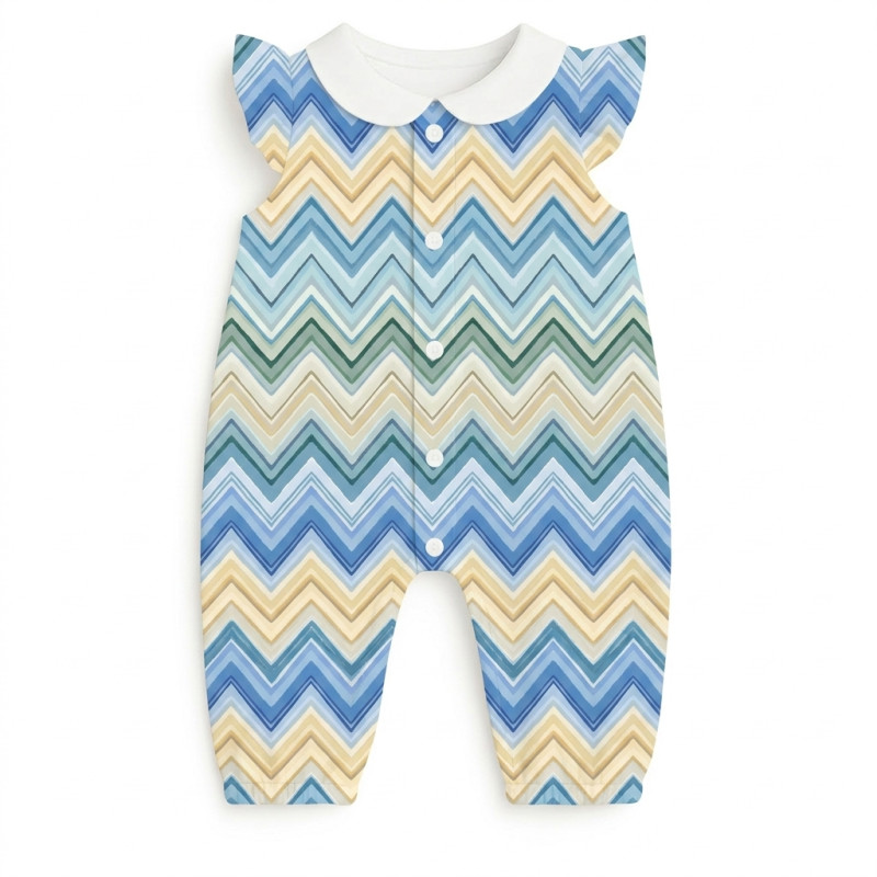 Supima Cotton Long Shortie with Ruffles – R011 ZIG ZAG JEANS Supima Cotton Long Shortie with Ruffles – R011 ZIG ZAG JEANS