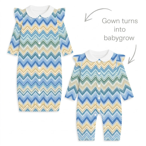 Baby converter gown with co..