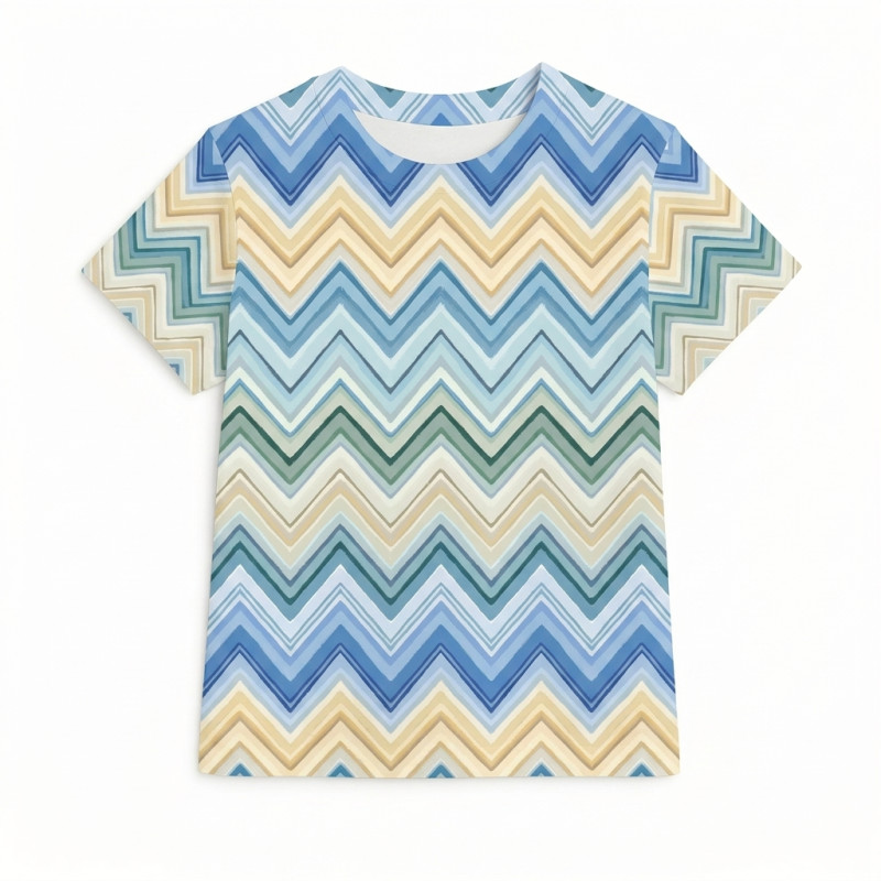 Short Sleeve T-shirt for Boys and Girls TSH001 ZIG ZAG JEANS Short Sleeve T-shirt for Boys and Girls TSH001 ZIG ZAG JEANS