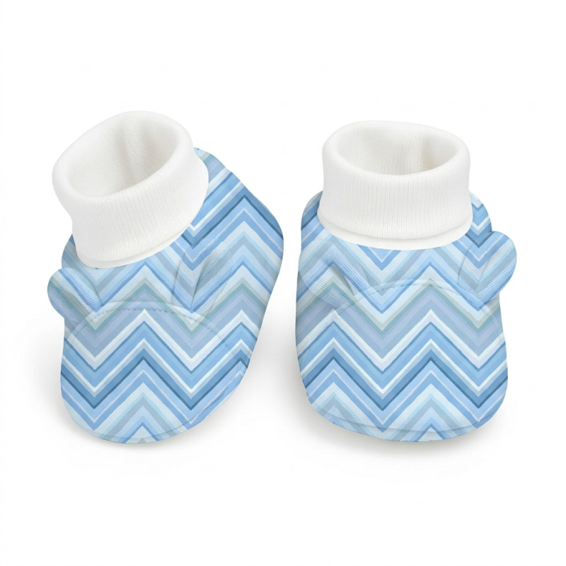 Funny Bear Booties with Ears BT001 ZIG ZAG OCEAN Funny Bear Booties with Ears BT001 ZIG ZAG OCEAN