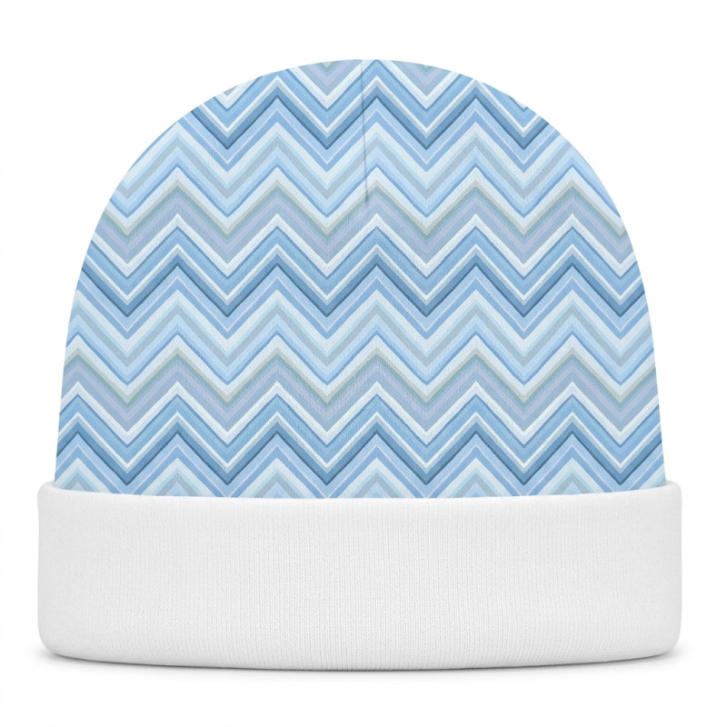Cotton Baby Hat H004 ZIG ZAG OCEAN Cotton Baby Hat H004 ZIG ZAG OCEAN