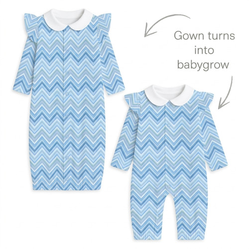 Baby converter gown with co..