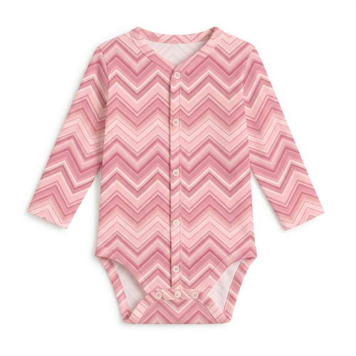 Printed Long-Sleeve Front F..