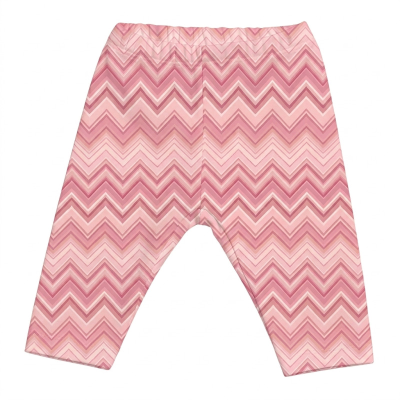 Girls’ Organic Pima Cotton Leggings L003 ZIG ZAG POWDER Girls’ Organic Pima Cotton Leggings L003 ZIG ZAG POWDER